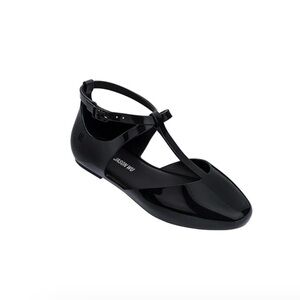 MELISSA + JASON WU PENELOPE Black T-Strap Shoes